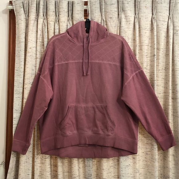 torrid Tops - Torrid Relaxed Super Soft Fleece Quilted Yoke Drop Shoulder Hoodie